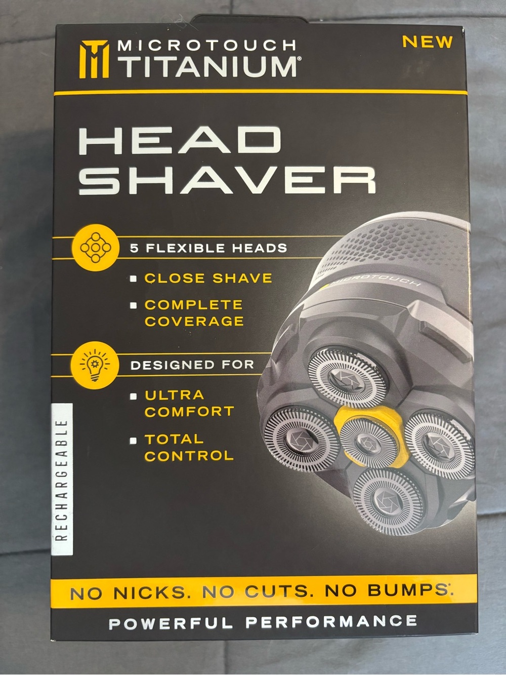 Head Shaver — Black & Yellow